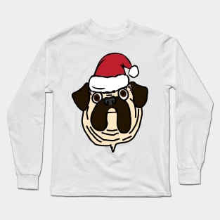 Santa Pug Long Sleeve T-Shirt